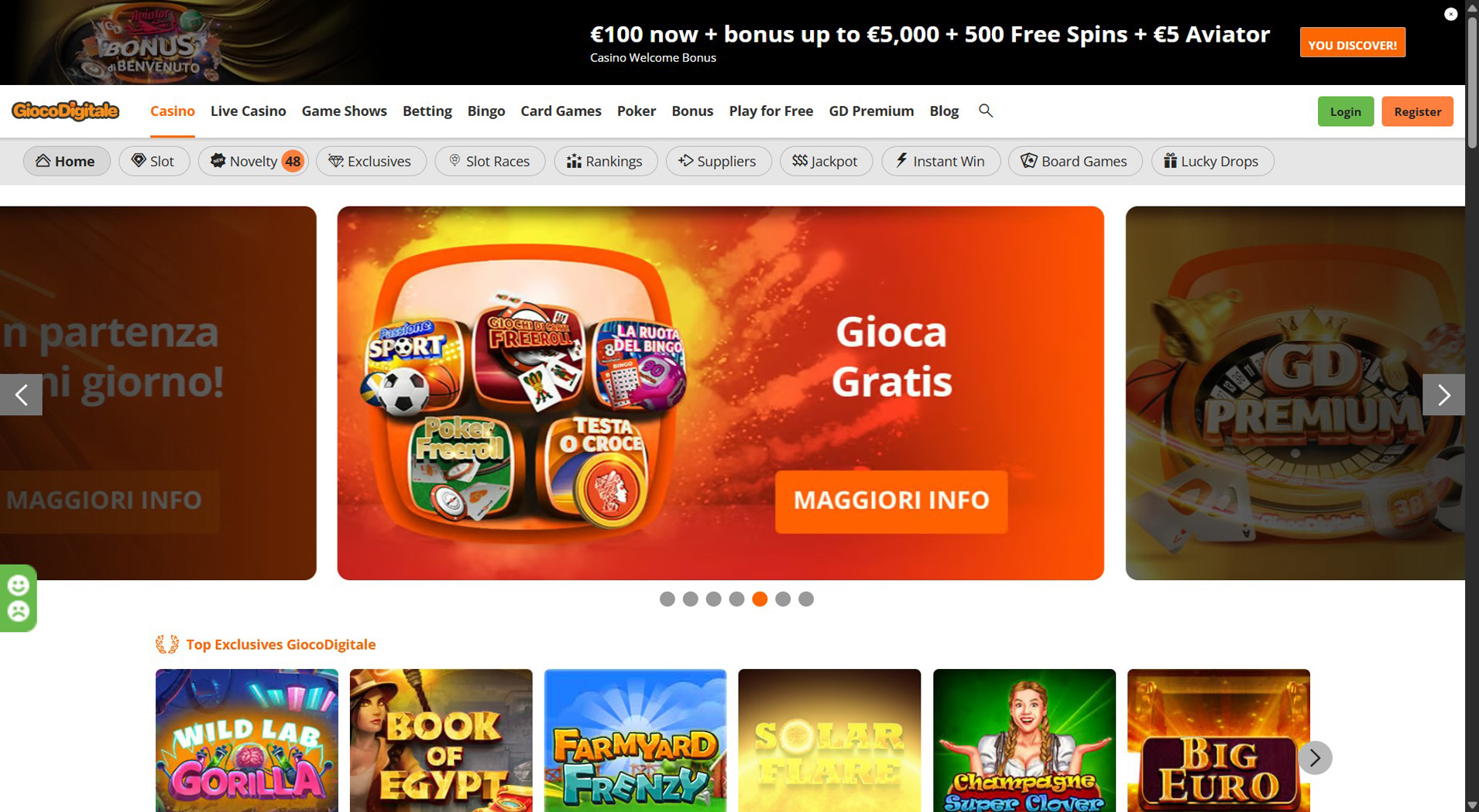 7. Gioco Digitale- Offerta Casinò Skrill Bilanciata