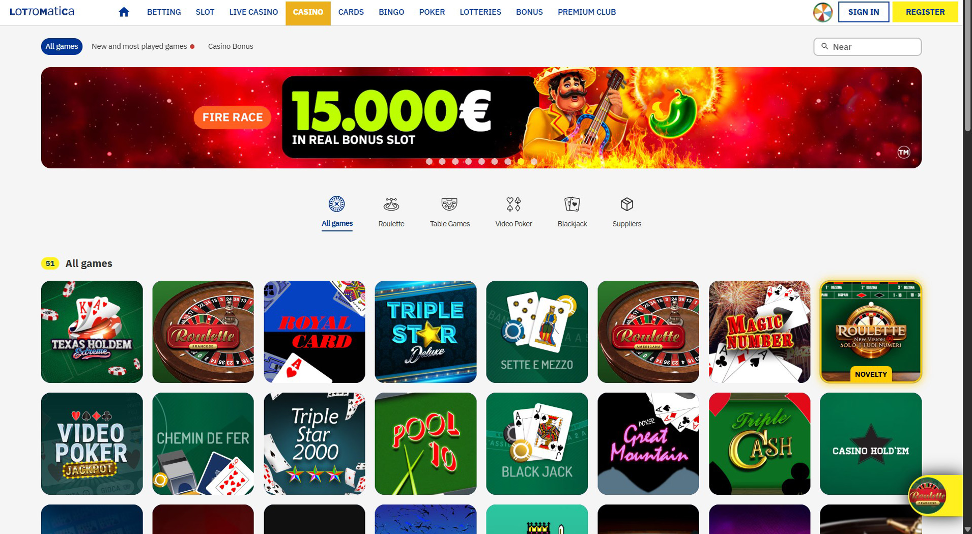 6. Lottomatica- Pagamenti rapidi al casinò Skrill